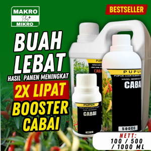 Pupuk Cabai Subur Buah Lebat Merah Cerah Tahan Rontok Anti Layu Cepat Tumbuh Panen Maksimal