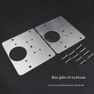 Set 2 Miếng Đệm Sửa Bản Lề Tủ Gỗ Nhựa Tấm Đệm Sáng Bóng Chống Rỉ Cao Cấp Tặng Kèm Vít