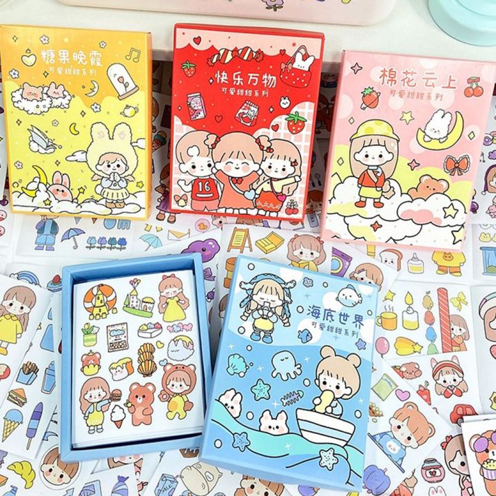 GONUUWGL Self Adhesive Kawaii Hand Account Journal Stickers Photo ...