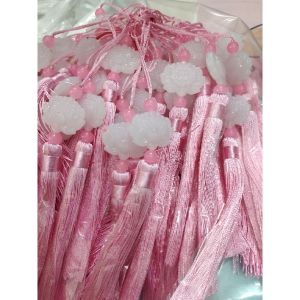 [HCM]Dây Treo Trang Trí Ngọc Bội Bông Sen Tam Sinh Tam Thế tua rua phong cách cổ trang Xưởng Sáo Hoàng Lâm