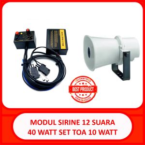 modul sirine 12 suara dualtone set speaker toa zh610s 10 watt oval