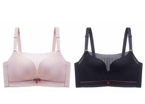 2PCS Triumphˉ High quality Comfortable bra without underwire women full coverage bra back buckle fixed Suitable for small breasts