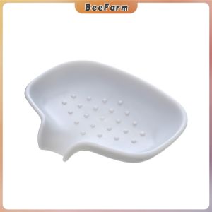 B.F. Silicone Soap Dish Soap Holder Soap Tray Non-slip and Flexible for Bathroom