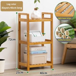 RRH Bookshelf Showcase 4/5Layers No odor Organizer Saving Space Kitchen Rack Bedroom Storage Bookcase Bamboo