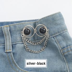 LoviRa Jeans Waisted Buttons Metal Adjustable Waist Buckle Fashion Accessories for Women Girls