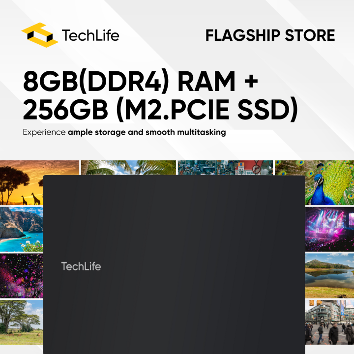 TechLife Notebook Laptop (Black) | 14.1" Full View Display | 11th Gen ...