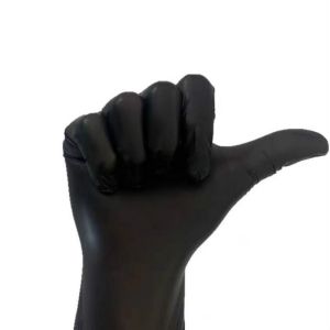 40/20/10Pcs Disposable Nitrile Gloves / Food Grade Kitchen Black Gloves / Tattoo Haircut Work Glove