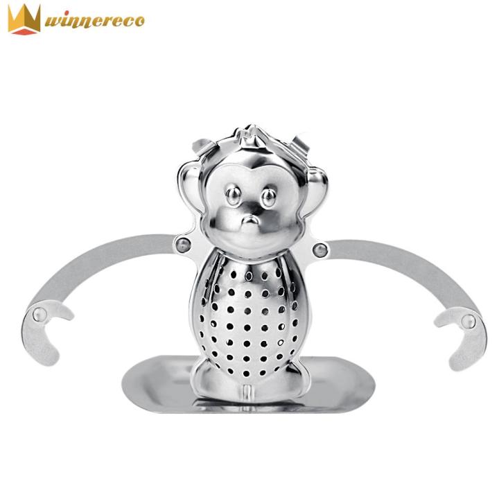 Monkey Shape Tea Infuser Loose Leaf Strainer Herbal Filter Tray Spice Lazada