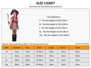 Halloween Girls Pirate Dress Cosplay Carnival Party Pirate Role Play Suit With Hat shoe covers Kids Stage Performance Clothing