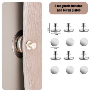 KORMES Curtain Magnetic Clips Blackout Accessory Detachable Window Close Magnet Buckle Adjustment