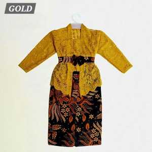 [Ship from KL] SET Premium Children Kebaya Brocade Long Sleeve XS-XL Traditional Malay Muslim Kids Wear Baju Raya