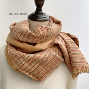 Khăn Choàng Cổ Cashmere Len Dày Cao Cấp Giữ Ấm Mùa Đông Caro - 68x190cm - Douyin - Mã LN022
