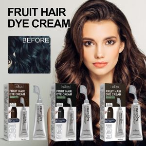 Hair Dye Cream Hair Care For Adults/Men Women/Vegetable Hair Cream/Natural Black Color/Safe Formula/Long Lasting/No Harm To Scalp/Suitable For Daily Use