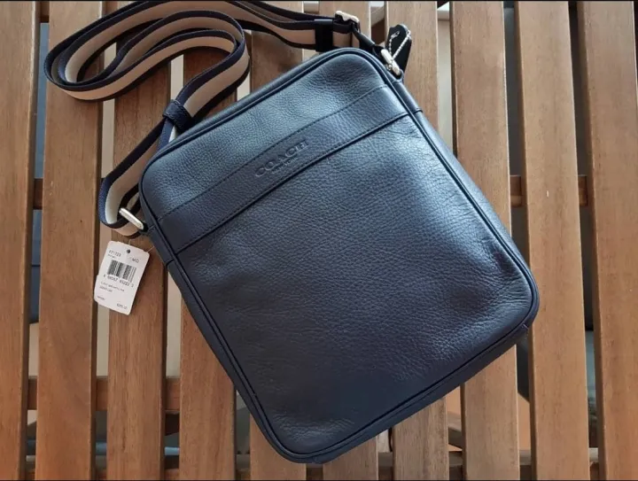 Coach blue cheap sling bag