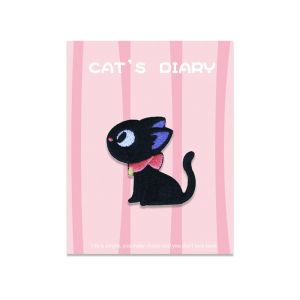 OPEAREY DIY Clothing Embroidery Patch Cartoon Cat Self Adhesive Down Jacket Fabric Patch Cute Waterproof Fabric Iron On Patches Clothing Accessories