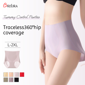 【SingaBralette】 High Waist Seamless Panties Summer Thin Breathable Tummy Control Hip Lift 3D Peach Lift Panty Non Marking Comfort Fit Briefs​​
