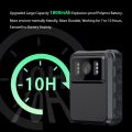 1080P Body Camera, Body Mounted Video Camera Built-in 64GB, Personal Wearable Cam with 2.0” Screen, IR Night Vision, IP65, Bodycam for Civilians(NO WiFi NO APP). 