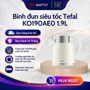 Bình đun | Ấm siêu tốc Tefal Thermo Protect XL KO190AE0 Trắng 1.9L - Bảo Hành 24 Tháng