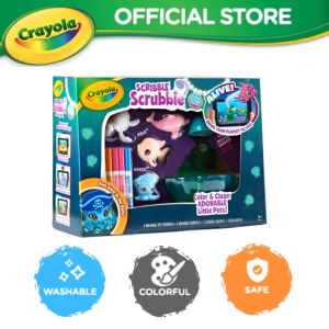 Crayola Scribble Scrubbie Glow Lagoon Pets Sea Animal Toys Toy Gift Set for Boys & Girls For Kid Ages 3+