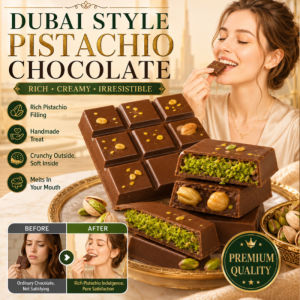 Dubai Style Handmade Chocolate Bread Spread - Popular Chocolate Filling Snack