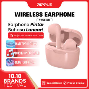 【HOT】Ripple Wireless Headset True Go TWS Earphone Bluetooth 5.3 Touch design Mini Earbuds Handsfree TWS SUPER BASS WIRELESS BLUETOOTH EARPHONE TWS MINI