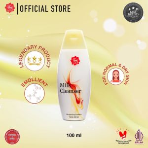 Viva Milk Cleanser Emollient 100ml 200ml Original Untuk Kulit Normal Dan Kering