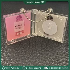 Mini CD Box Album Record Pendant Keychain Peripheral Commemorative Blank Album Mini CD Case Keychain