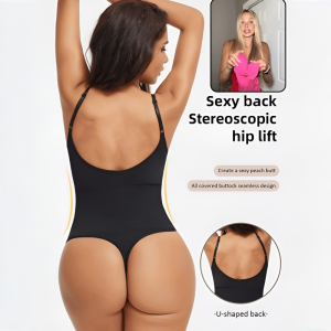 Summer Thin Tummy-Lifting and Hip-Lifting Body-Shaping Bodysuit with Waist and Body-Shaping Vest for Hot Girls束腰无缝塑身连体衣