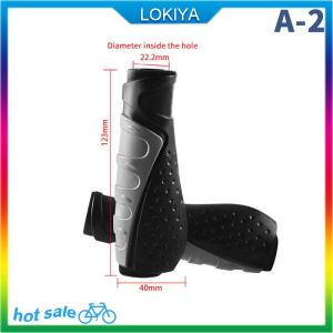 LOKIYA 1 Pair Bicycle Handle Cover Rubber Grips Bicycle Handlebar Protect Cover Anti-slip Bicycle Protective Gear Bike Accessories
