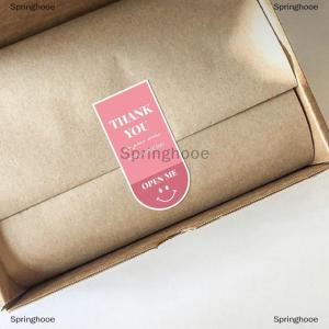 [COD] Springhooe 100pcs 10 Sheets Thank You For Your Order Stickers Smile Decorative Sealing Stickers for Business Delivery Packaging Mailing Bag