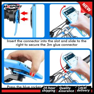 【HOSPORT】 Cycling Handlebar Phone Mount for Motorcycle and Bicycle Anti Slip Durable Black Phone Holder