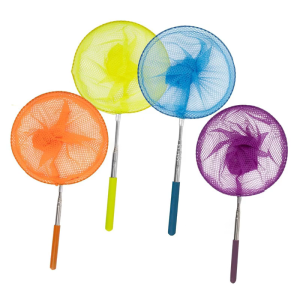 4pcs Children Telescopic Butterfly Fishing Net Outdoor Exploration Fishing Net for Outdoor Worm and Fish Exploration