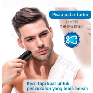 Alat Cukur Elektrik Mini Portable Rechargeable Shaver USB Pencukur Kumis Alis Jenggot Cambang Bulu Kaki Ketiak Cukuran Penghilang Bulu Halus Wajah Serbaguna Pisau Anti Karat Hypoallergenic Pria Wanita