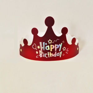Folding Children Handmade Party Kids Decoration Individually Crown Cake Party Birthday Hat Cap