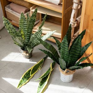 NEXASHOP Green ArtifIcial Snake Plant Soft PVC Craft Lifelike Greenery Creative Photo Props Simulation Grass Home Decoration