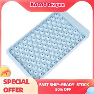 Kocoo แม่พิมพ์ถาดน้ำแข็งขนาดเล็กลายตารางขนาดเล็ก1ชิ้นแม่พิมพ์ทำน้ำแข็งขนาดเล็กเกรดอาหารแม่พิมพ์ทำน้ำแข็งก้อนกลมแบบปล่อยง่ายสำหรับเครื่องดื่มเย็นวิสกี้