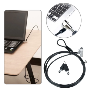 Laptop Lock Universal Laptop Cable Lock Combination Computer Lock Security Lock Replacement for 6x2.5mm Hole Computer