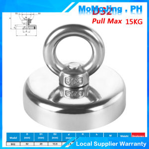 8-39KG Strong Powerful Round Neodymium Fishing Magnet Searching Magnet Magnet For Salvage