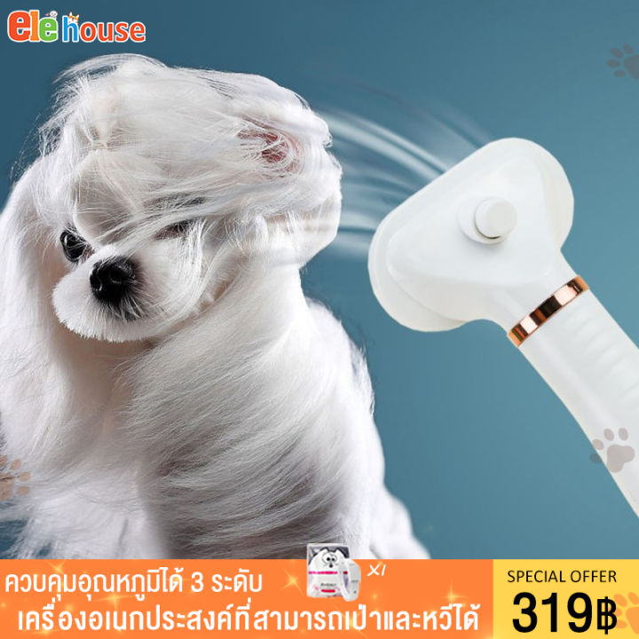 🐶ไดร์เป่าขนสัตว์เลี้ยง😻ไดร์เป่าขนแมว หวีแปรงขนสัตว์2 in 1 หวีขน ที่แปรง ...