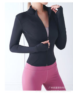 women yoga tops sports long sleeve Top Sports Jacket Shirt Slimfit Gym Outfit  quick drying Active