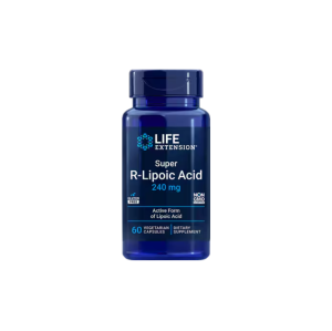 Life Extension Super R-Lipoic Acid 240mg 60 Veg Caps - Antioxidant Support