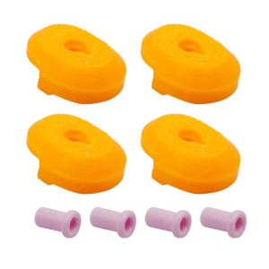 4Pcs Feed Protector 3D Printer Ceramic Feed Throat Protector Installation Inlet Ceramic Adapter Protector For X1 X1C P1P