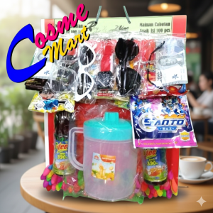 Grosir Mainan Cabutan Balon Anak Berhadiah Kacamata Premium Isi 100 Pcs