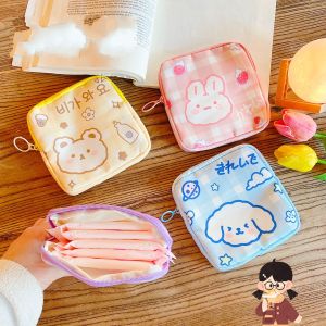 [Fairy Castle]Portable Women Tampon Storage Bag Sanitary Pad Pouch Napkin Cosmetic Bags Organizer Girls Mini Makeup Lipstick Holder Wallet Bag