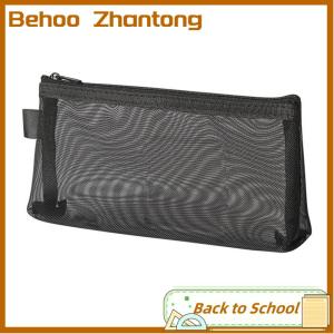Behoo 1PC rõ ràng lưới bút chì trường hợp lập thể Dây Kéo Túi sinh viên văn phòng bút Túi xách tay trường Cung cấp Bút Hộp hóa đơn lưu trữ túi du lịch phụ kiện hành lý