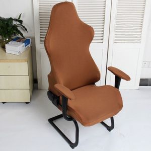 Elastic Chair Covers Gaming Chair Cover Office Chair SlipcoverComputer Stretch Swivel Chair  Decor Covers Solid Color Breathable