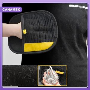 【CANAMEK】 Pet Hair Remover Electrostatic Glove Pets Grooming Gloves High-Efficiency Pets Hairs Removal Gloves Cat Hairs Removal Tool