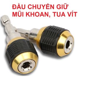 Đầu chuyển đổi đầu máy khoan Giữ Mũi Khoan chuôi Lục Giác 1/4" 60mm Đầu kẹp máy khoan siết bulong