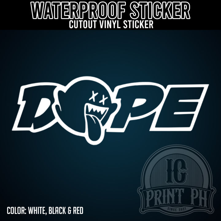 Jdm Dope 65 X 22 Inches Waterproof Cutout Vinyl Sticker Decal