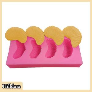 [Hilldora] Orange Petal Silicone Molds Soap Candle Making Dessert Baking Home Decoration